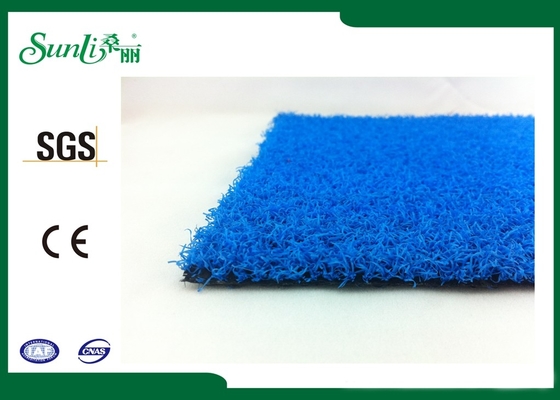 10mm blaues Dtex 4400 künstlicher Gras-Teppich-Innenumweltfreundliche